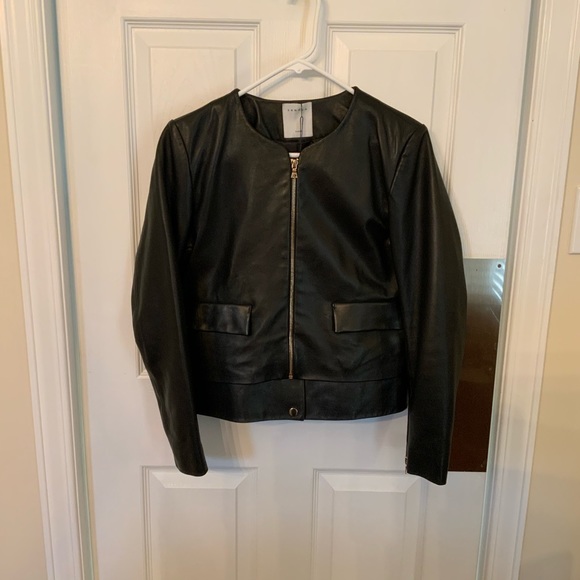 Nwt Sandro leather jacket size 2/medium - Picture 7 of 10